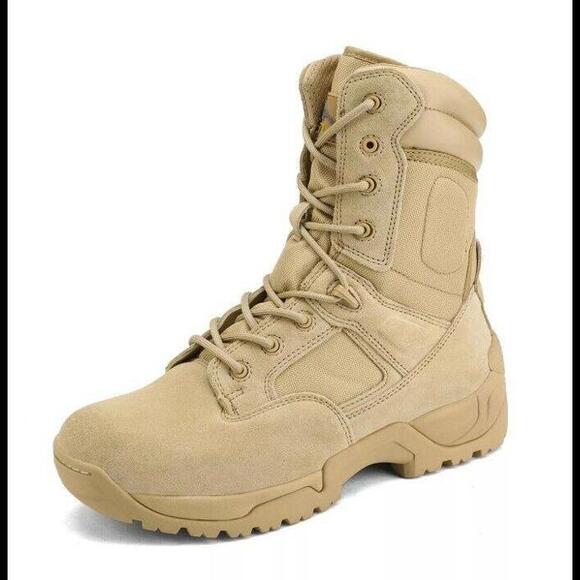 US Mens Military Tactical Work Boots Hiking Motorcycle Combat Army Boots Size 11 - Picture 6 of 8
